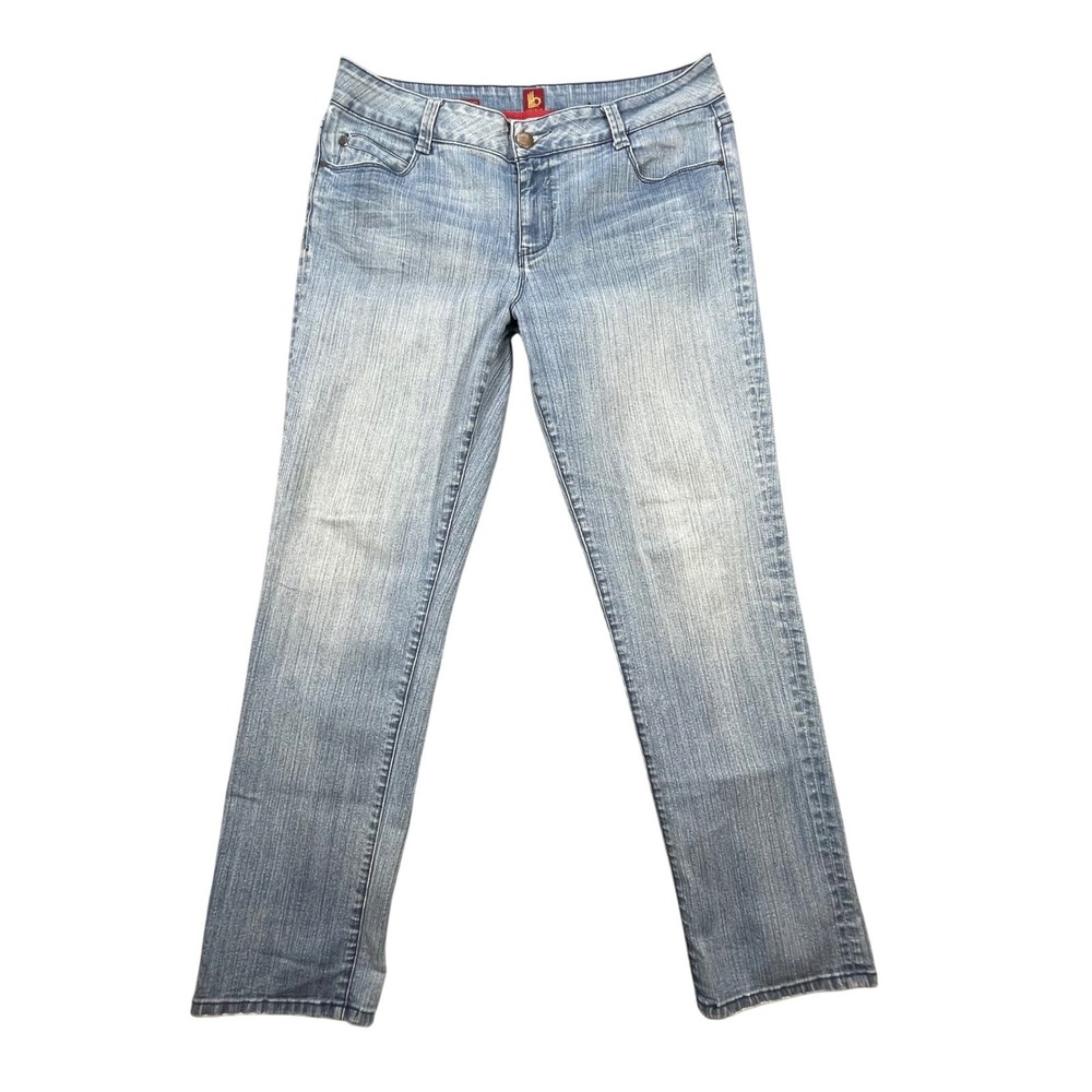 Ooh La La Sasson Blue Jeans Straight Leg Hustle Temptation Wash Womens 14